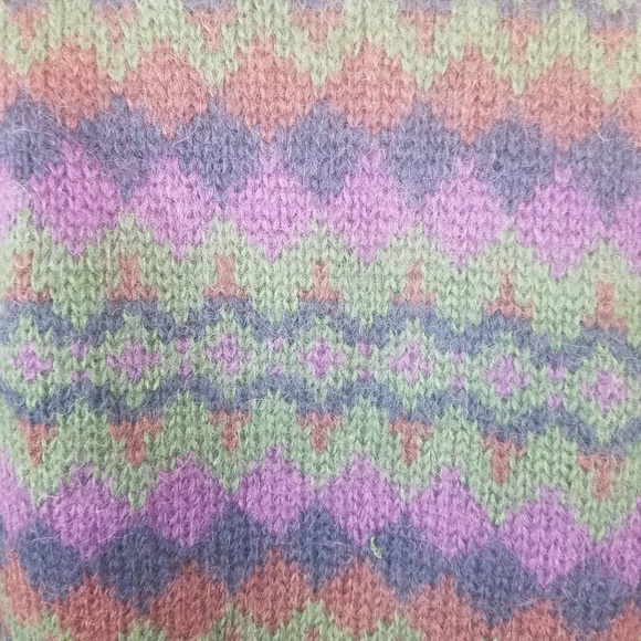 VTG Women's Sweater Cardigan Fuzzy Mohair Blend - Picture 6 of 7